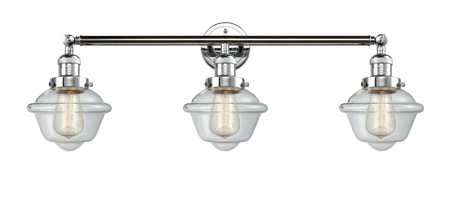 Three Light Bath Vanity by Innovations - Franklin Restoration Collection, Polished Chrome Finish - 205-PC-G532