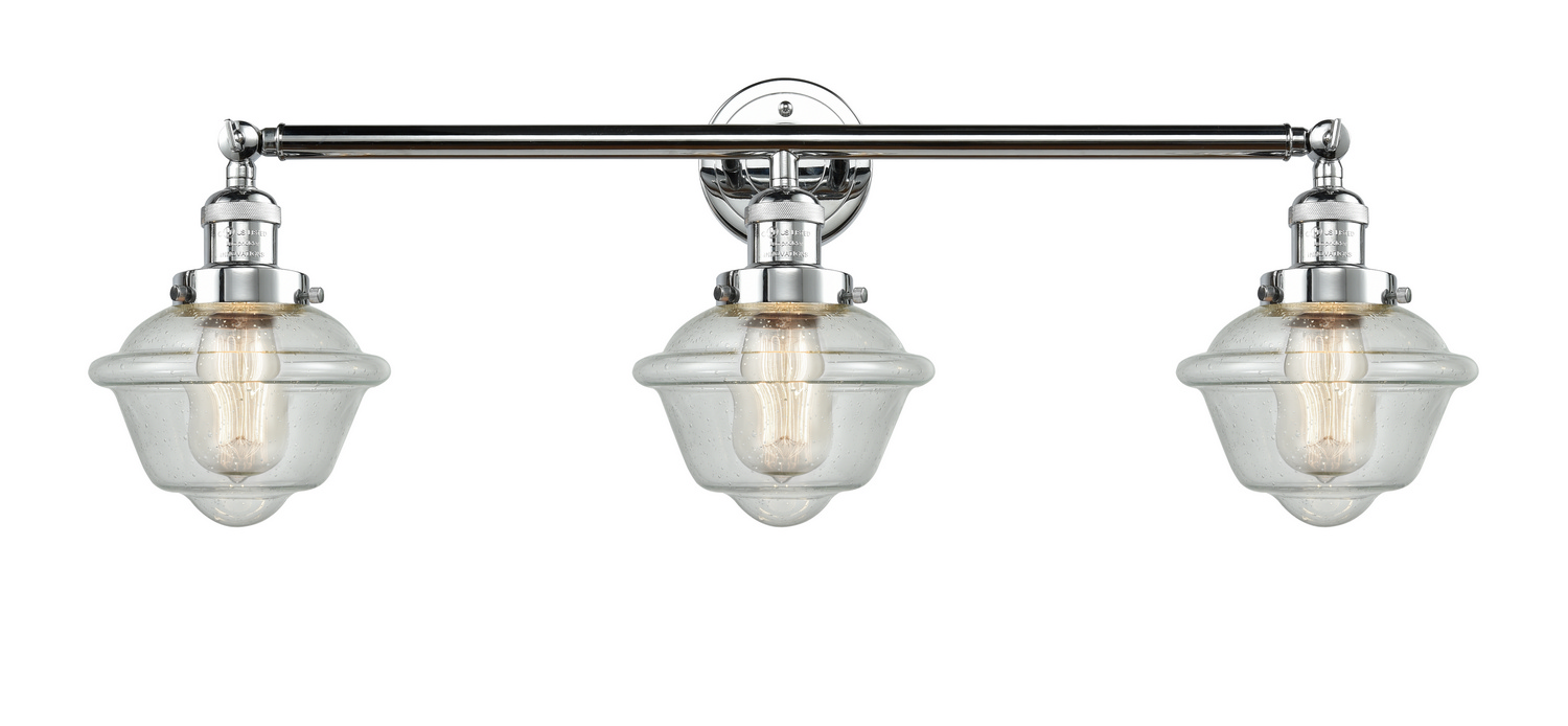 Three Light Bath Vanity by Innovations - Franklin Restoration Collection, Polished Chrome Finish - 205-PC-G534