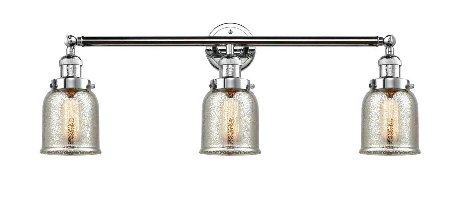 Three Light Bath Vanity by Innovations - Franklin Restoration Collection, Polished Chrome Finish - 205-PC-G58