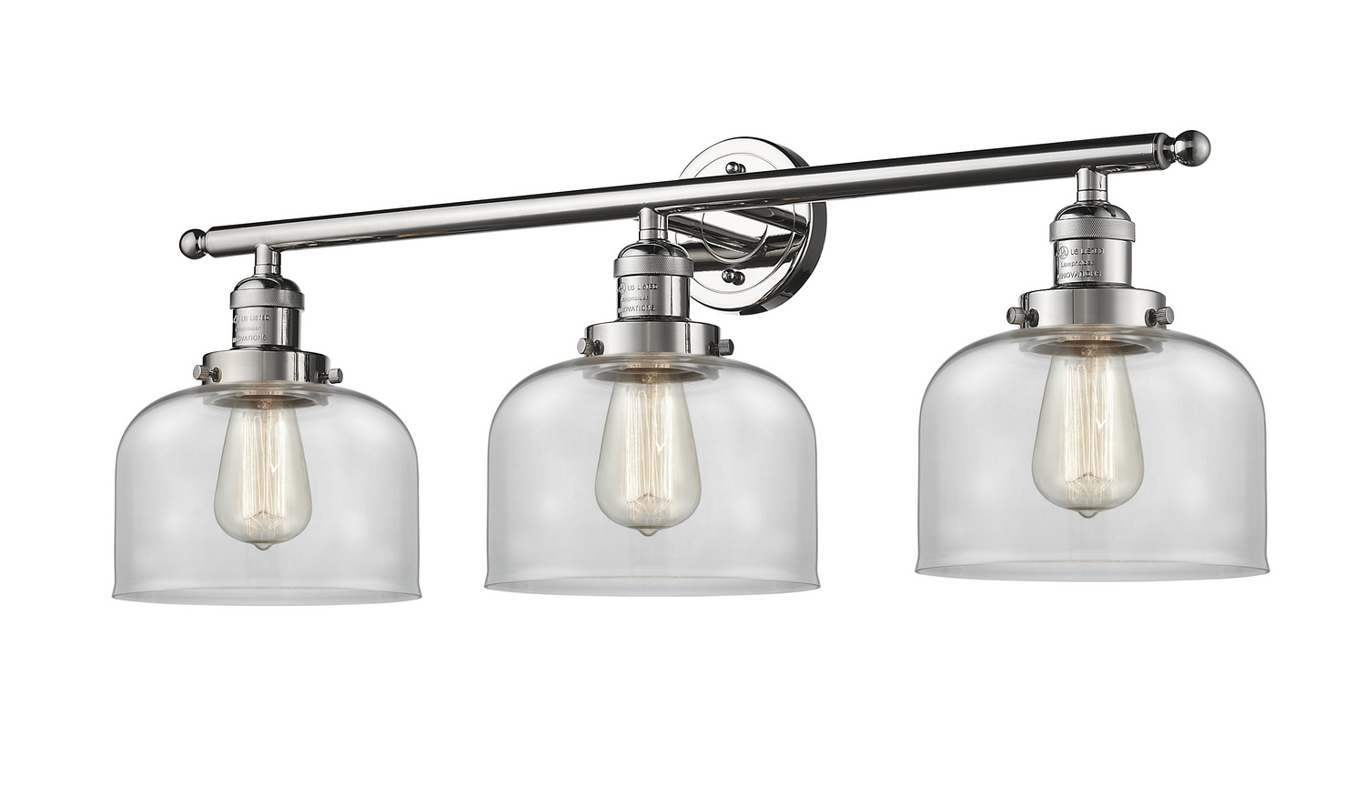 LED Bath Vanity by Innovations - Franklin Restoration Collection, Polished Nickel Finish - 205-PN-G72-LED