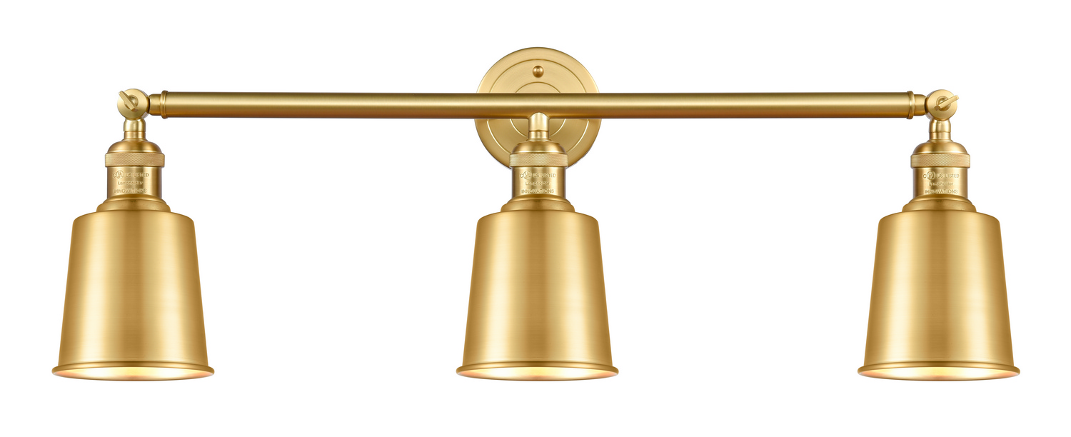 LED Bath Vanity by Innovations - Franklin Restoration Collection, Satin Gold Finish - 205-SG-M9-SG-LED