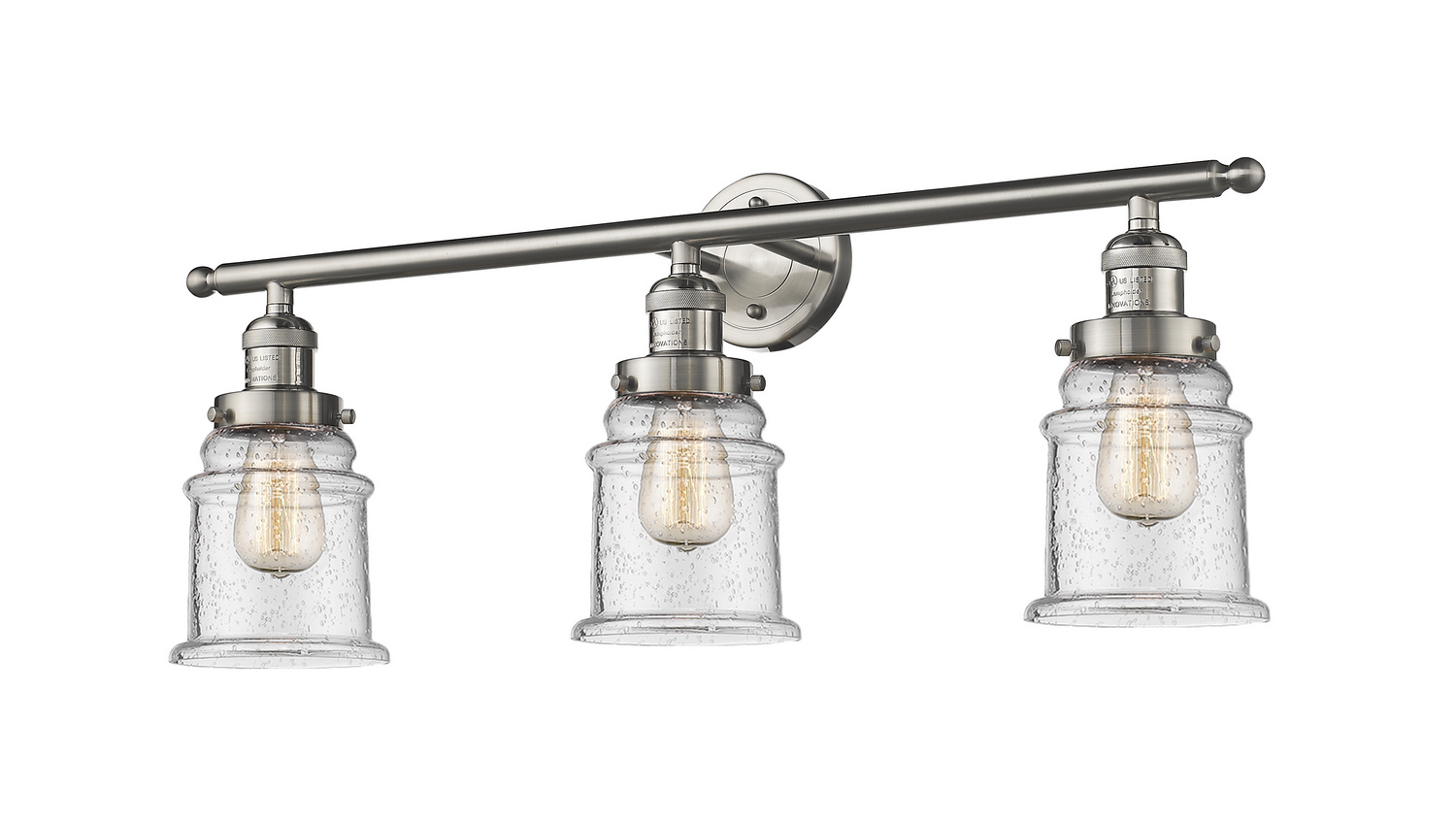 LED Bath Vanity by Innovations - Franklin Restoration Collection, Brushed Satin Nickel Finish - 205-SN-G184-LED
