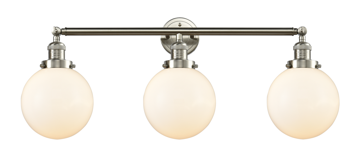 LED Bath Vanity by Innovations - Franklin Restoration Collection, Brushed Satin Nickel Finish - 205-SN-G201-8-LED
