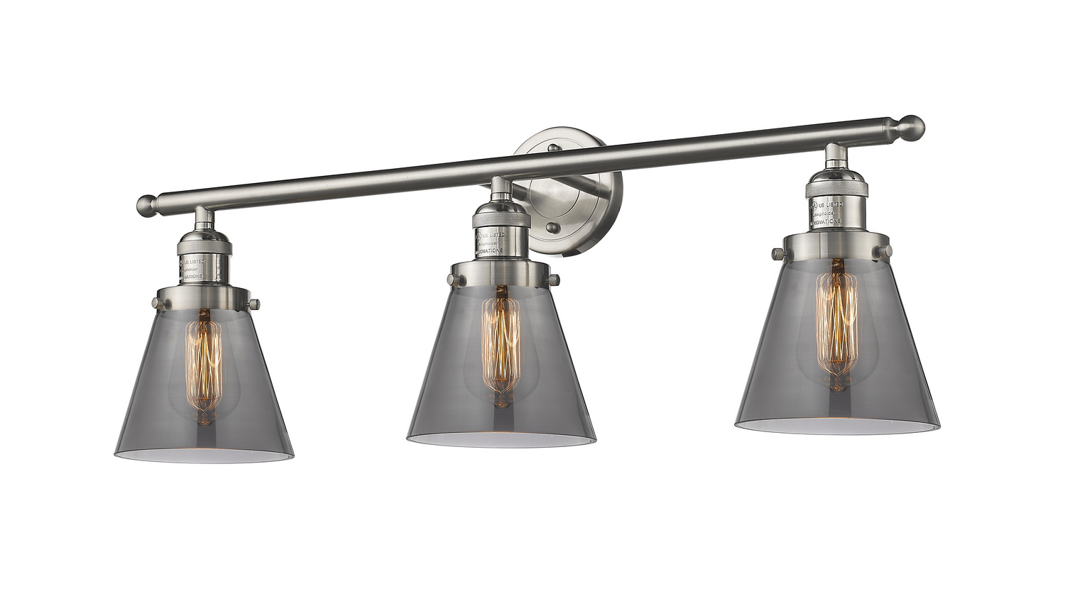 LED Bath Vanity by Innovations - Franklin Restoration Collection, Brushed Satin Nickel Finish - 205-SN-G63-LED