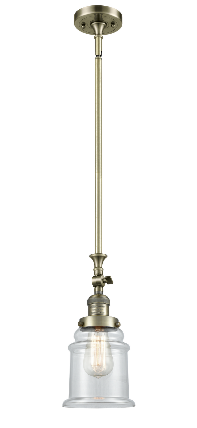 LED Mini Pendant by Innovations - Franklin Restoration Collection, Antique Brass Finish - 206-AB-G182-LED