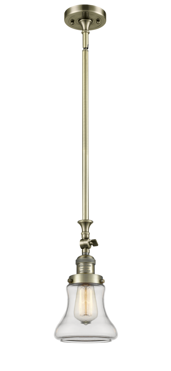 LED Mini Pendant by Innovations - Franklin Restoration Collection, Antique Brass Finish - 206-AB-G192-LED