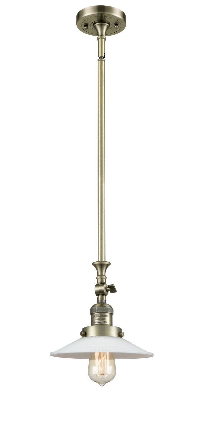 LED Mini Pendant by Innovations - Franklin Restoration Collection, Antique Brass Finish - 206-AB-G1-LED