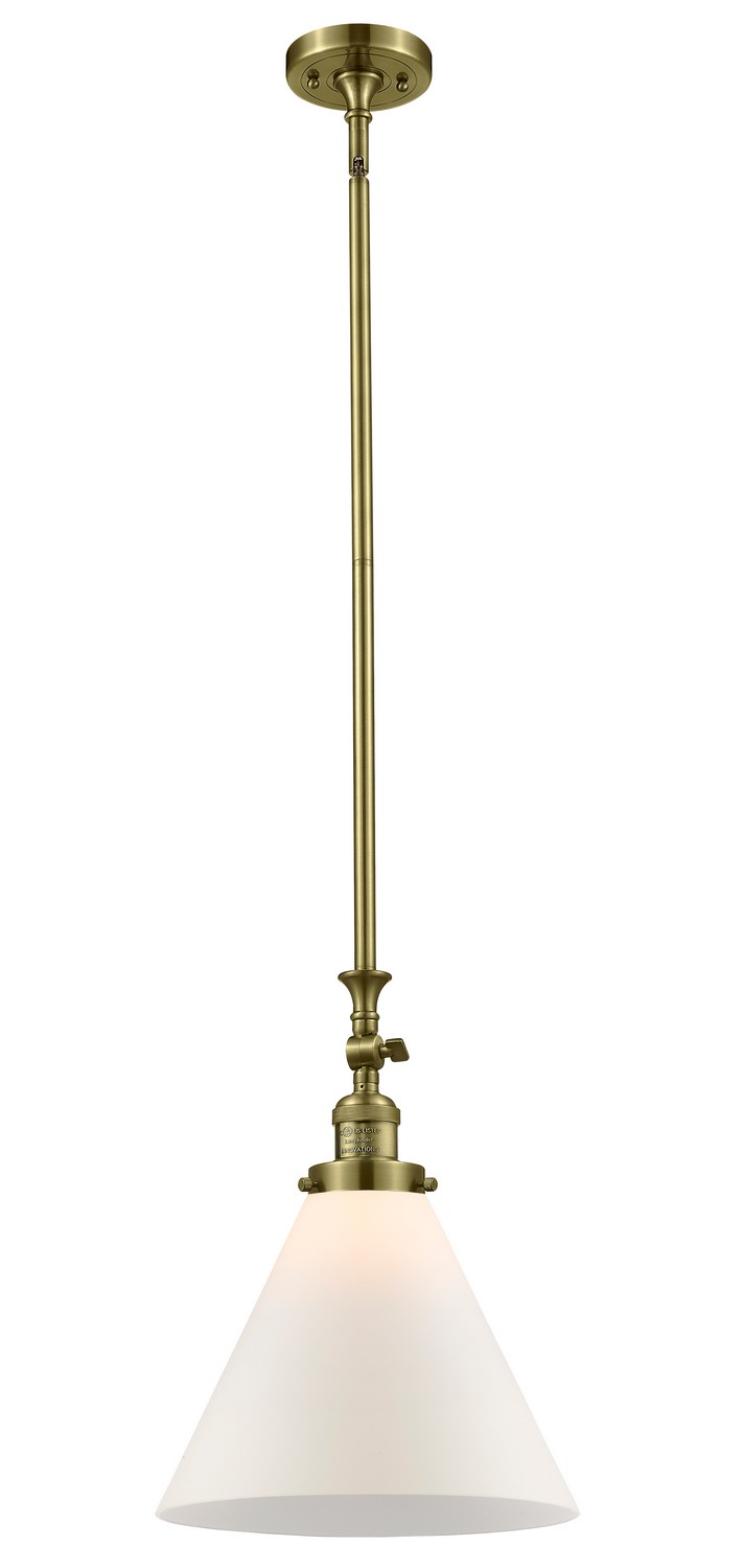 One Light Mini Pendant by Innovations - Franklin Restoration Collection, Antique Brass Finish - 206-AB-G41-L