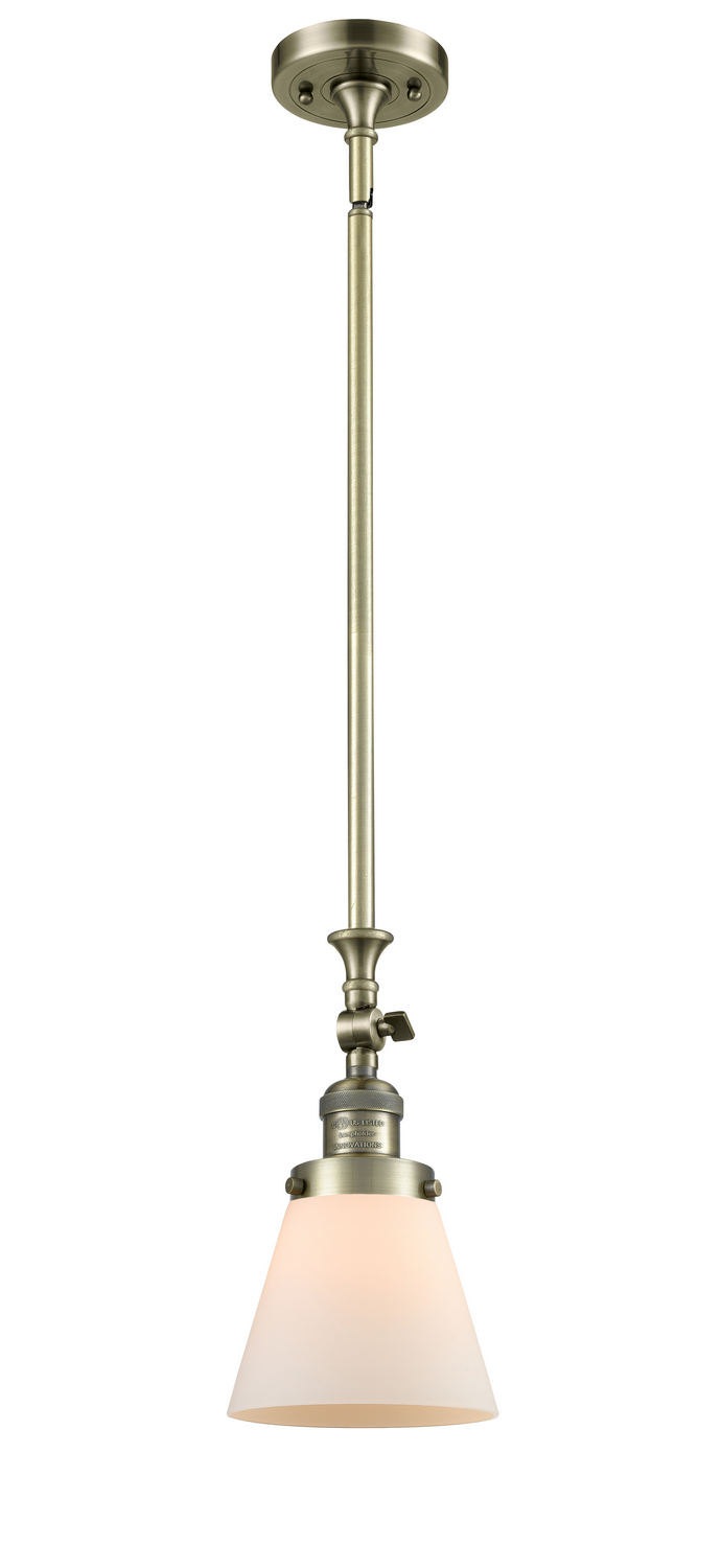 LED Mini Pendant by Innovations - Franklin Restoration Collection, Antique Brass Finish - 206-AB-G61-LED