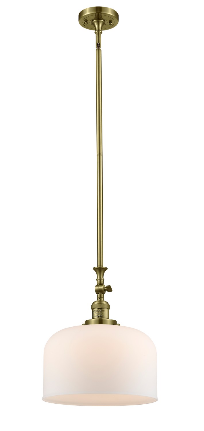 One Light Mini Pendant by Innovations - Franklin Restoration Collection, Antique Brass Finish - 206-AB-G71-L