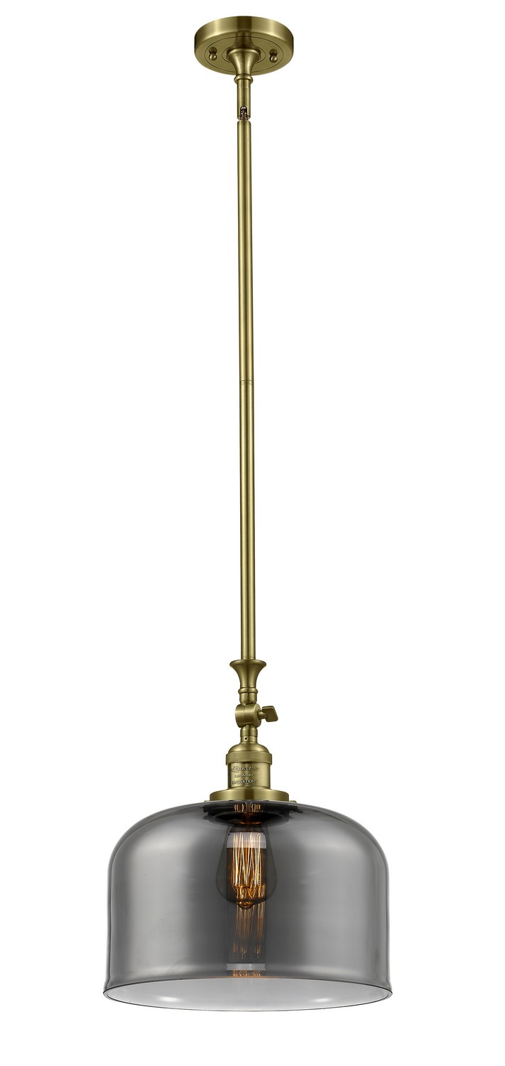 One Light Mini Pendant by Innovations - Franklin Restoration Collection, Antique Brass Finish - 206-AB-G73-L