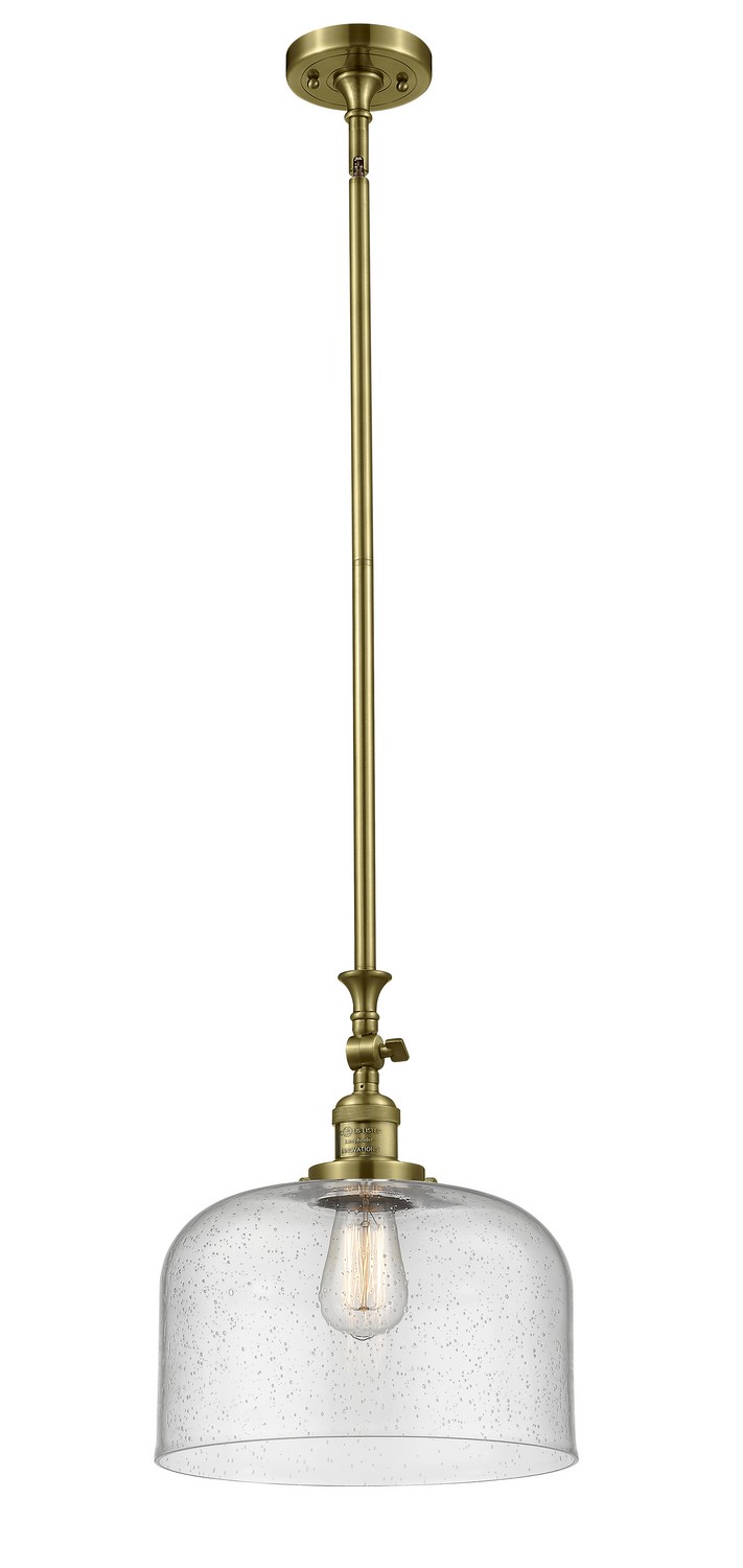 LED Mini Pendant by Innovations - Franklin Restoration Collection, Antique Brass Finish - 206-AB-G74-L-LED