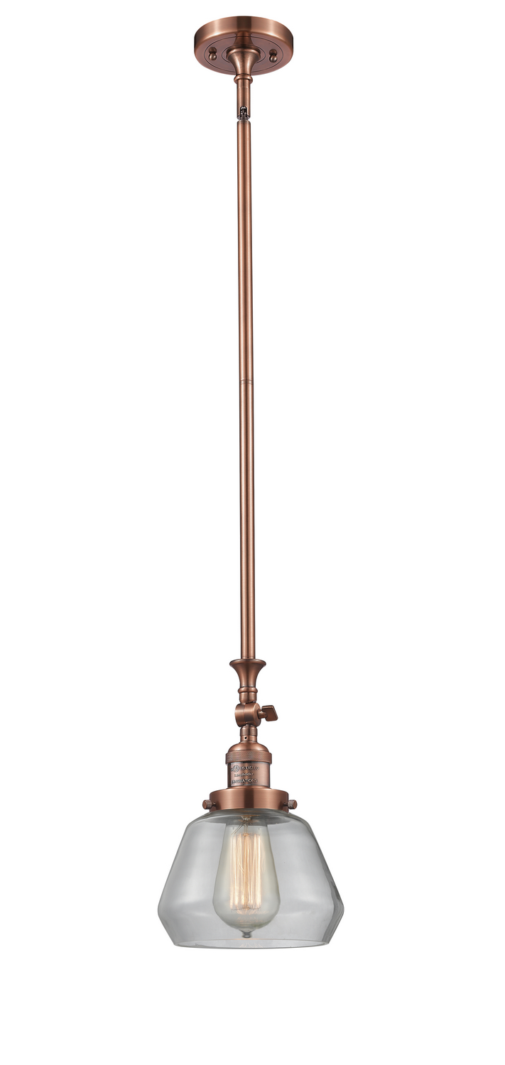 LED Mini Pendant by Innovations - Franklin Restoration Collection, Antique Copper Finish - 206-AC-G172-LED