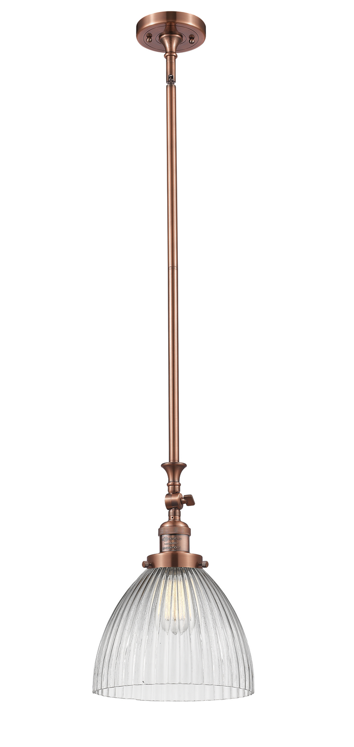 One Light Mini Pendant by Innovations - Franklin Restoration Collection, Antique Copper Finish - 206-AC-G222
