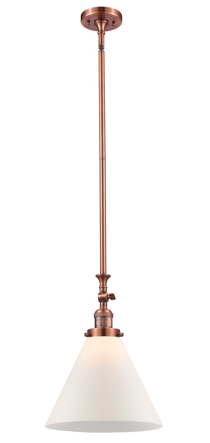 One Light Mini Pendant by Innovations - Franklin Restoration Collection, Antique Copper Finish - 206-AC-G41-L