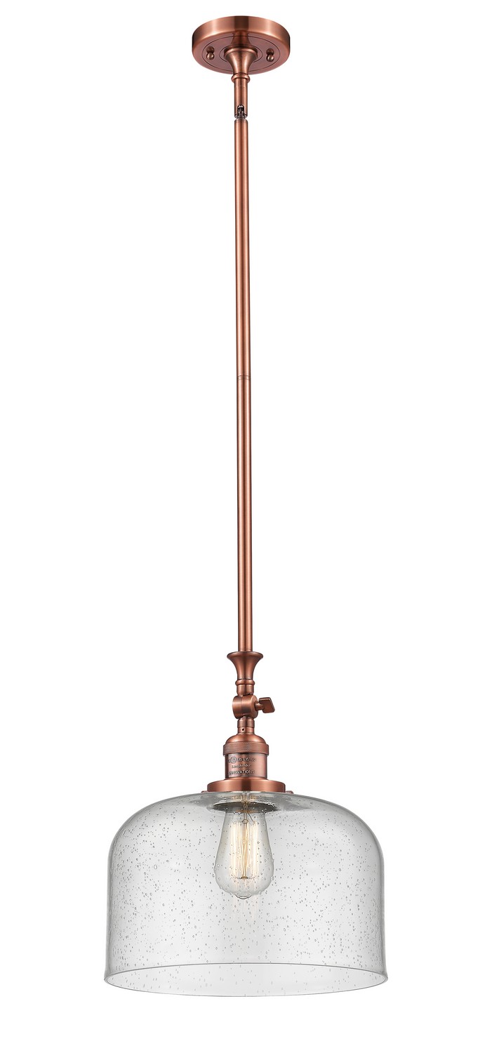LED Mini Pendant by Innovations - Franklin Restoration Collection, Antique Copper Finish - 206-AC-G74-L-LED