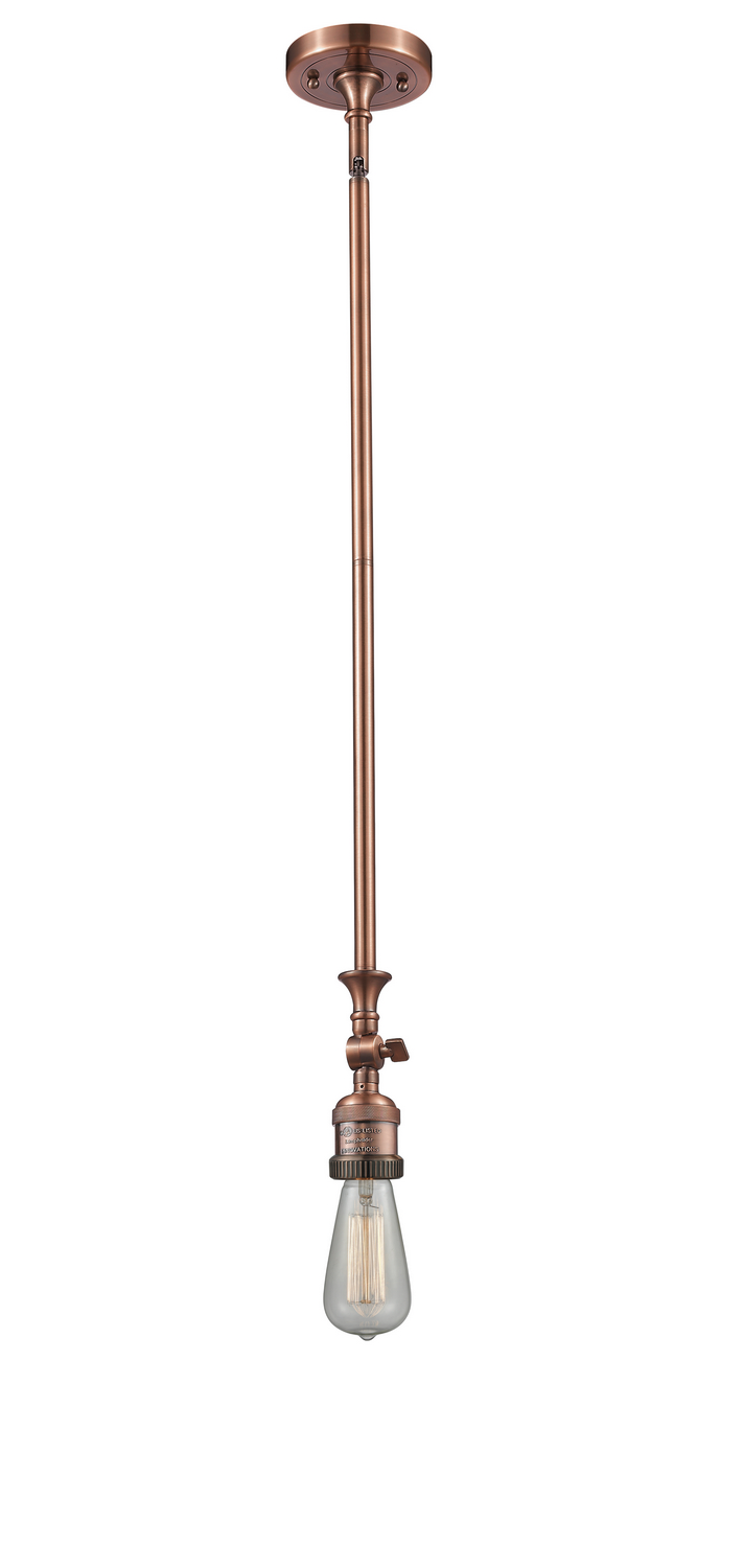 LED Mini Pendant by Innovations - Franklin Restoration Collection, Antique Copper Finish - 206-AC-LED