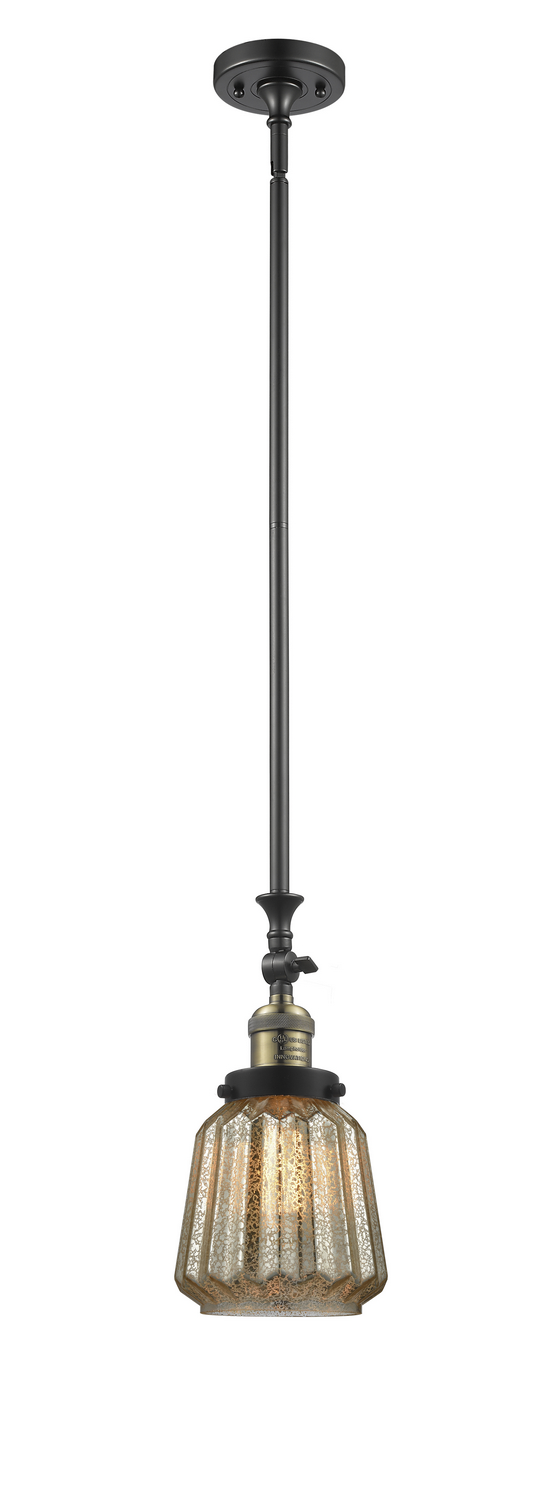 LED Mini Pendant by Innovations - Franklin Restoration Collection, Black Antique Brass Finish - 206-BAB-G146-LED