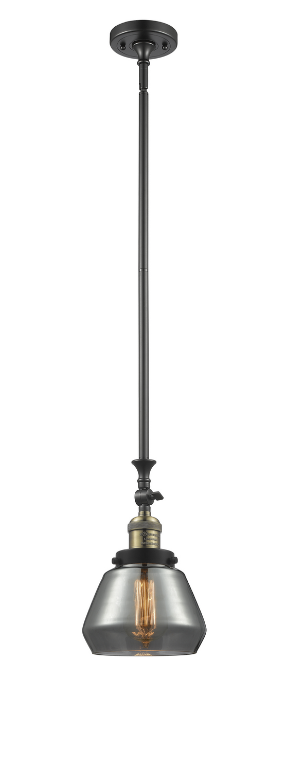 LED Mini Pendant by Innovations - Franklin Restoration Collection, Black Antique Brass Finish - 206-BAB-G173-LED