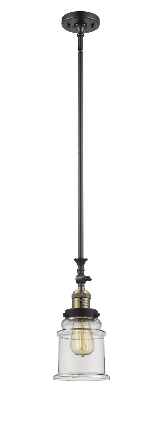 LED Mini Pendant by Innovations - Franklin Restoration Collection, Black Antique Brass Finish - 206-BAB-G182-LED