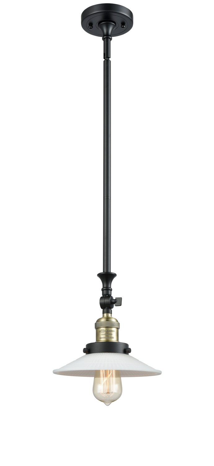 LED Mini Pendant by Innovations - Franklin Restoration Collection, Black Antique Brass Finish - 206-BAB-G1-LED