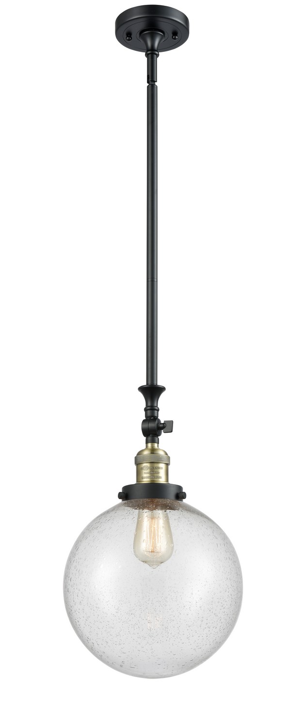LED Mini Pendant by Innovations - Franklin Restoration Collection, Black Antique Brass Finish - 206-BAB-G204-10-LED
