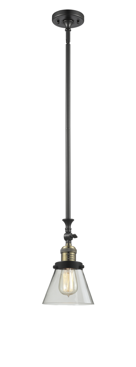 LED Mini Pendant by Innovations - Franklin Restoration Collection, Black Antique Brass Finish - 206-BAB-G62-LED