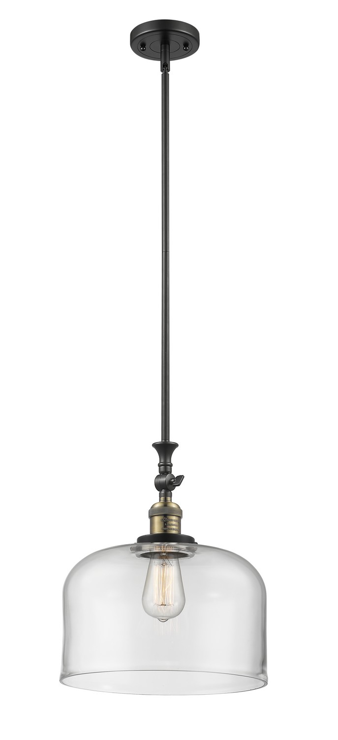 LED Mini Pendant by Innovations - Franklin Restoration Collection, Black Antique Brass Finish - 206-BAB-G72-L-LED