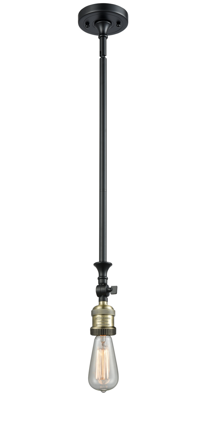 LED Mini Pendant by Innovations - Franklin Restoration Collection, Black Antique Brass Finish - 206-BAB-LED