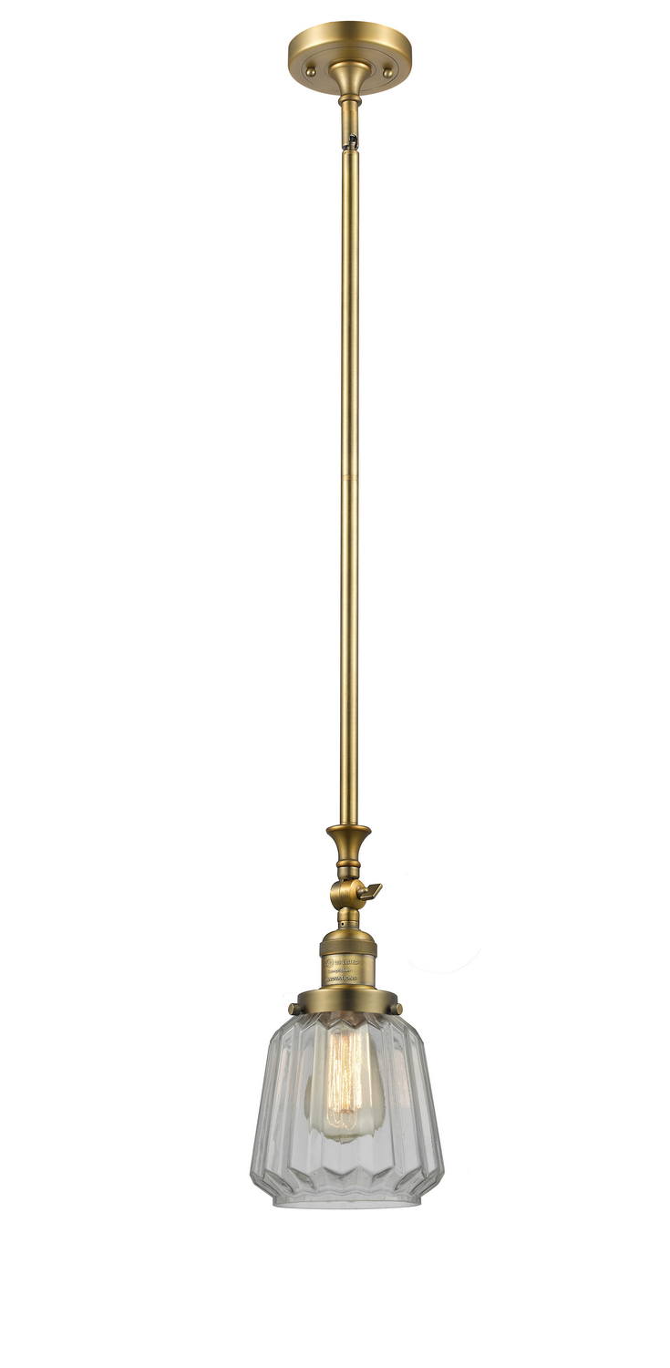 LED Mini Pendant by Innovations - Franklin Restoration Collection, Brushed Brass Finish - 206-BB-G142-LED