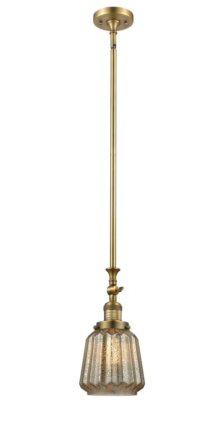 LED Mini Pendant by Innovations - Franklin Restoration Collection, Brushed Brass Finish - 206-BB-G146-LED