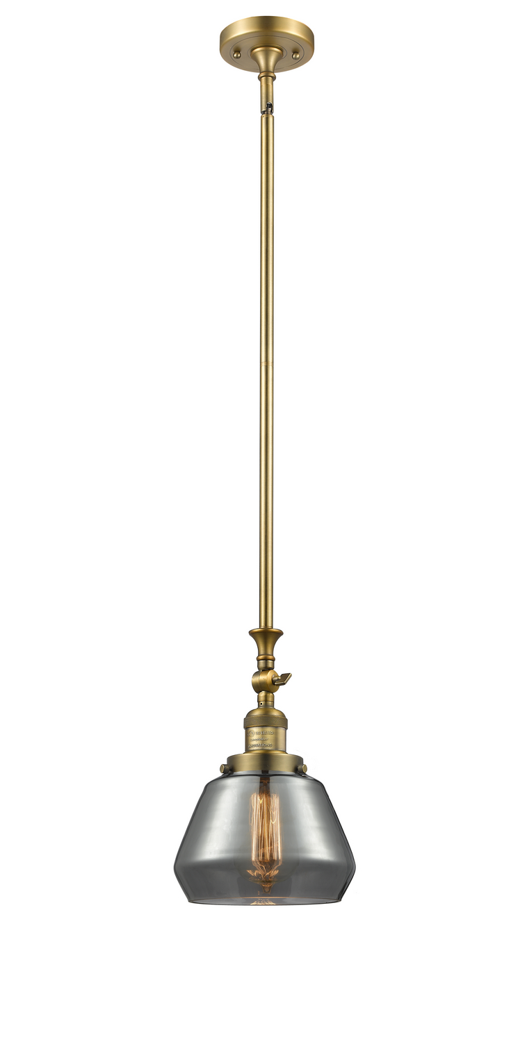 LED Mini Pendant by Innovations - Franklin Restoration Collection, Brushed Brass Finish - 206-BB-G173-LED
