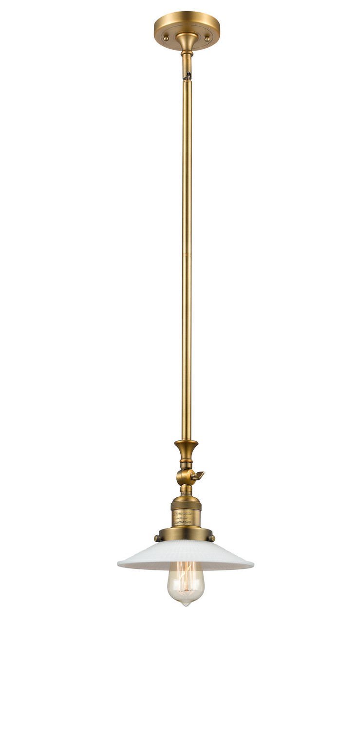 LED Mini Pendant by Innovations - Franklin Restoration Collection, Brushed Brass Finish - 206-BB-G1-LED