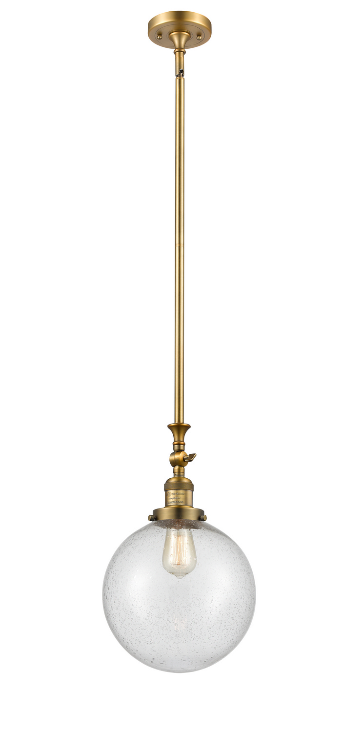 One Light Mini Pendant by Innovations - Franklin Restoration Collection, Brushed Brass Finish - 206-BB-G204-10