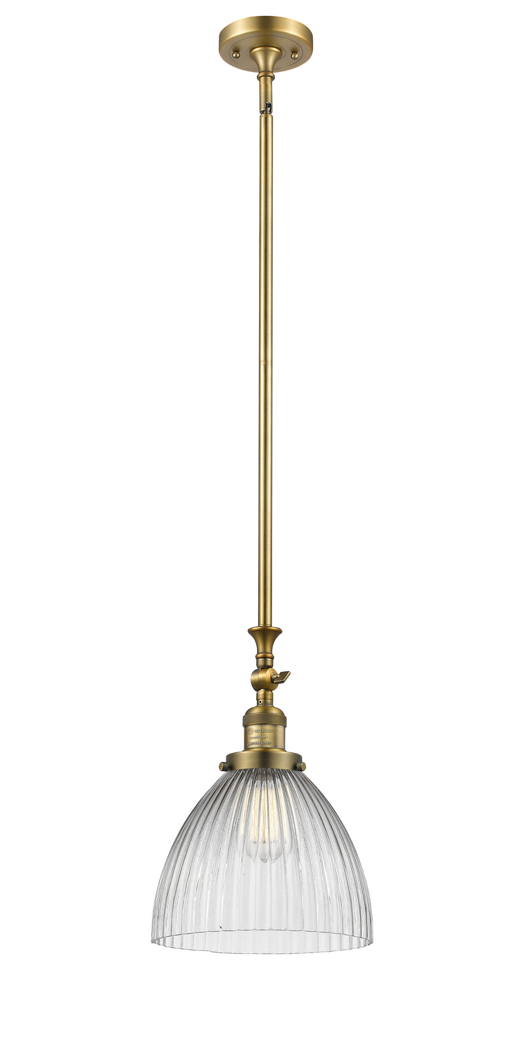 One Light Mini Pendant by Innovations - Franklin Restoration Collection, Brushed Brass Finish - 206-BB-G222