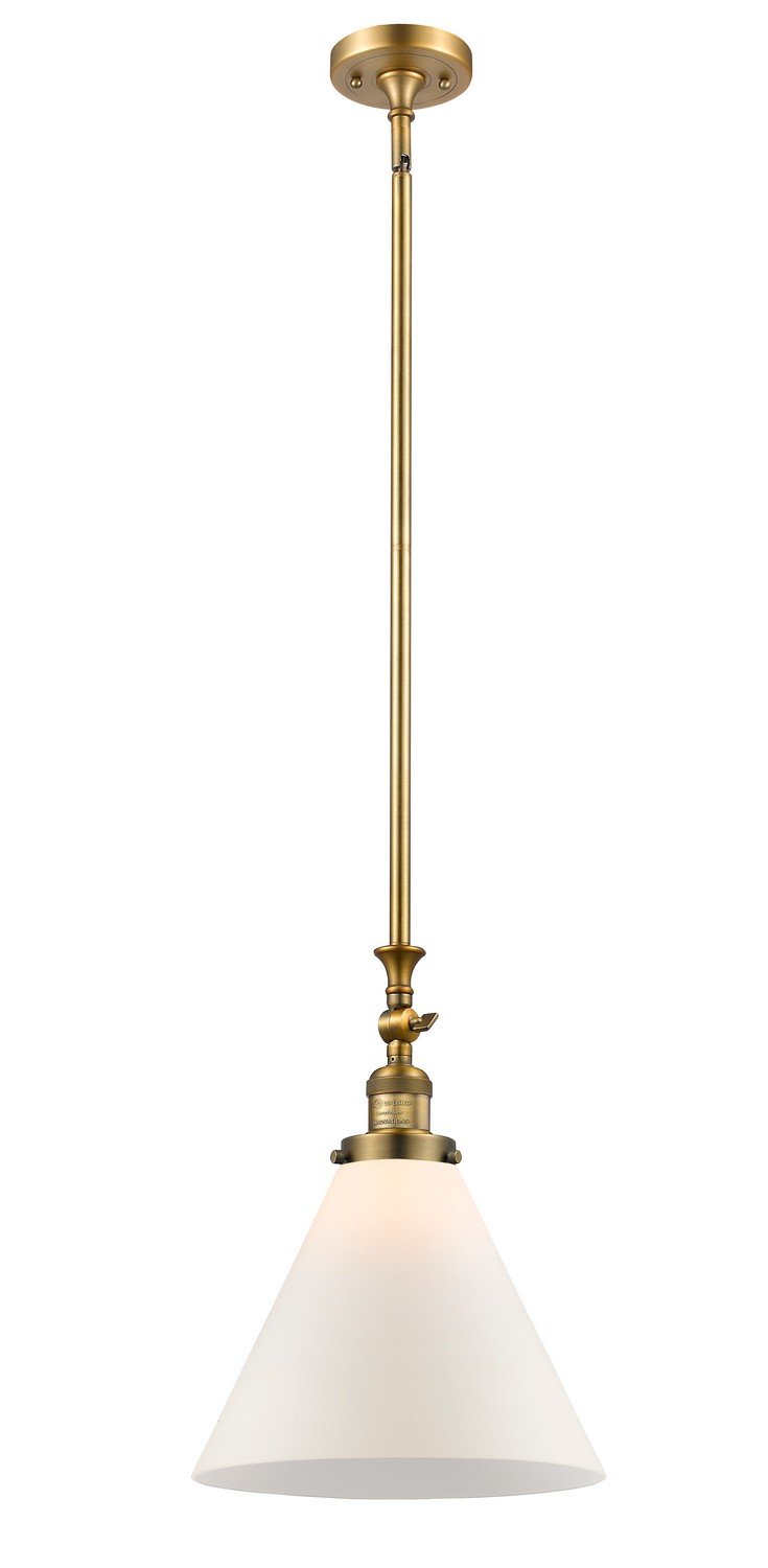 LED Mini Pendant by Innovations - Franklin Restoration Collection, Brushed Brass Finish - 206-BB-G41-L-LED