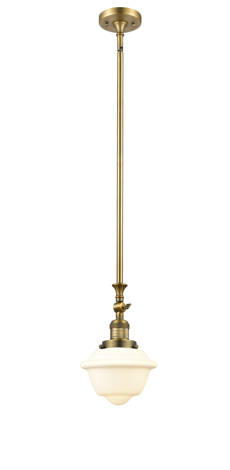 LED Mini Pendant by Innovations - Franklin Restoration Collection, Brushed Brass Finish - 206-BB-G531-LED