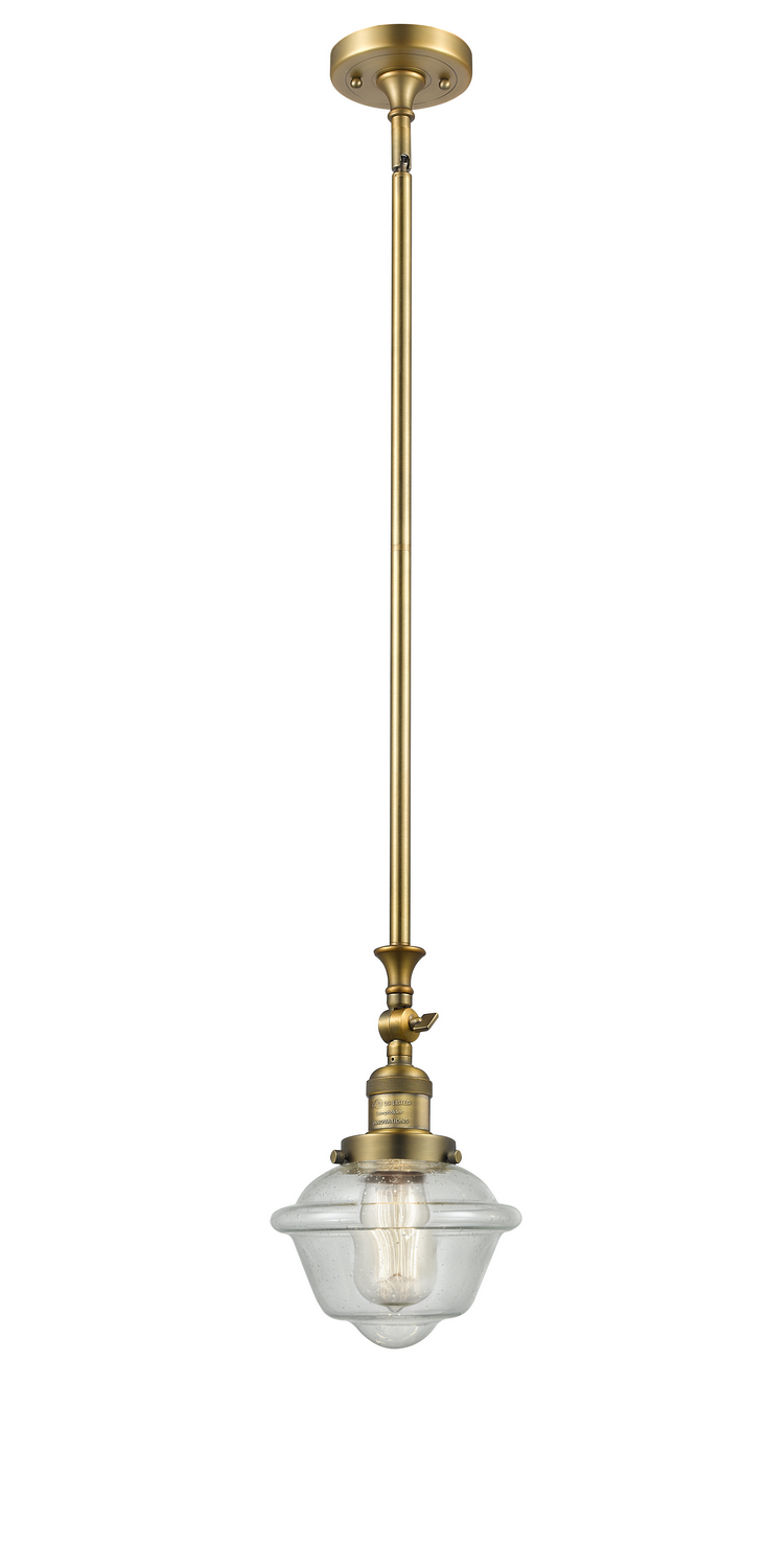 LED Mini Pendant by Innovations - Franklin Restoration Collection, Brushed Brass Finish - 206-BB-G534-LED