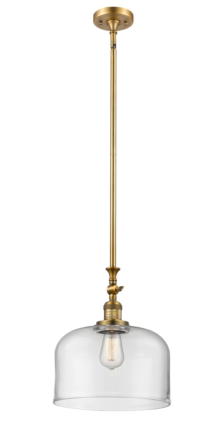 LED Mini Pendant by Innovations - Franklin Restoration Collection, Brushed Brass Finish - 206-BB-G72-L-LED