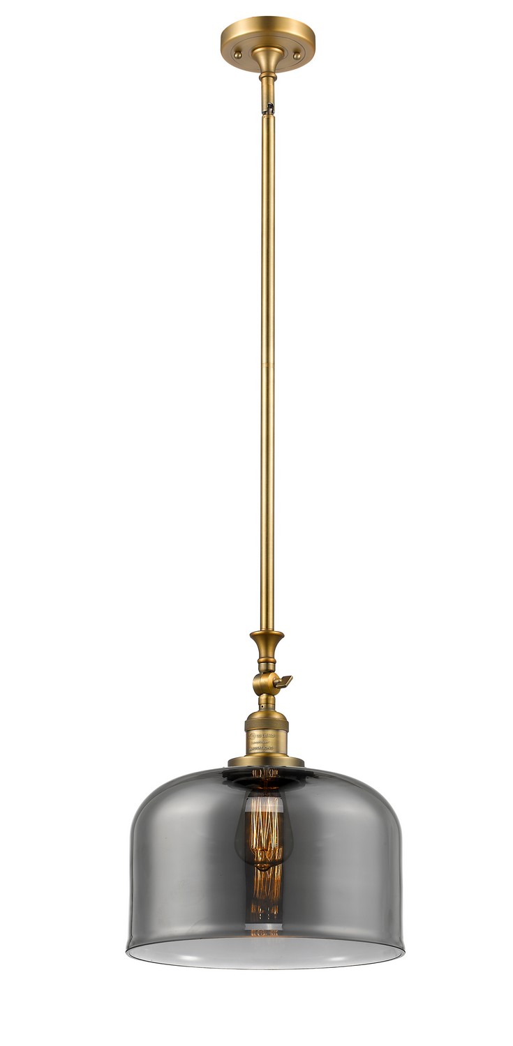 LED Mini Pendant by Innovations - Franklin Restoration Collection, Brushed Brass Finish - 206-BB-G73-L-LED