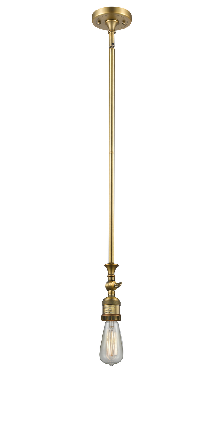 LED Mini Pendant by Innovations - Franklin Restoration Collection, Brushed Brass Finish - 206-BB-LED