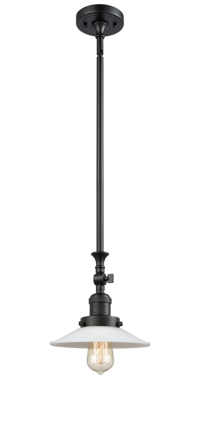 LED Mini Pendant by Innovations - Franklin Restoration Collection, Matte Black Finish - 206-BK-G1-LED