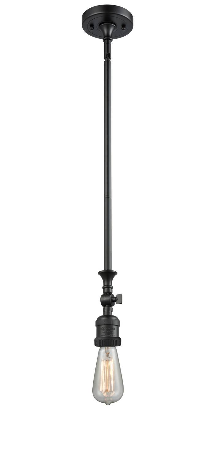 LED Mini Pendant by Innovations - Franklin Restoration Collection, Matte Black Finish - 206-BK-LED