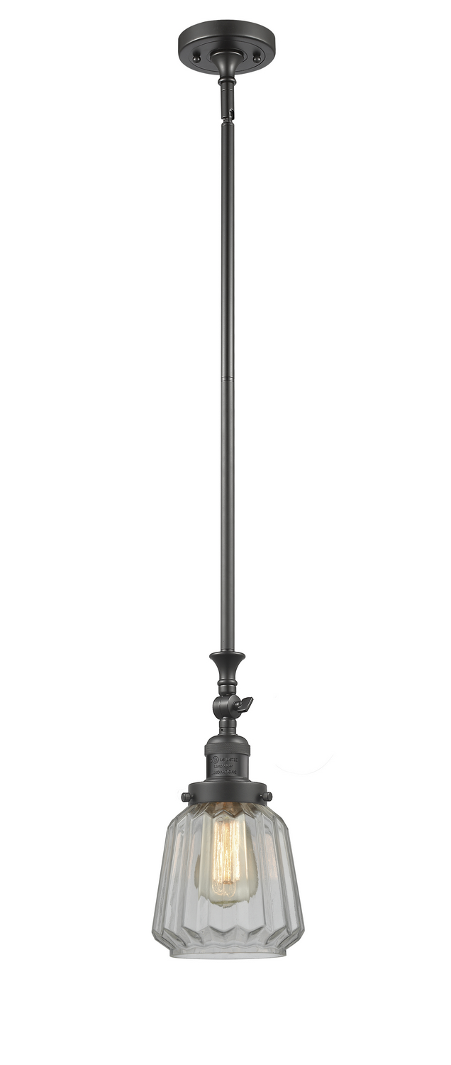 LED Mini Pendant by Innovations - Franklin Restoration Collection, Oil Rubbed Bronze Finish - 206-OB-G142-LED