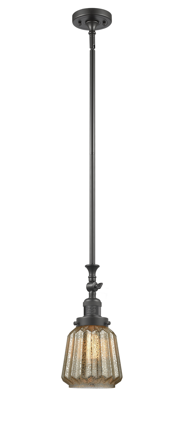 LED Mini Pendant by Innovations - Franklin Restoration Collection, Oil Rubbed Bronze Finish - 206-OB-G146-LED