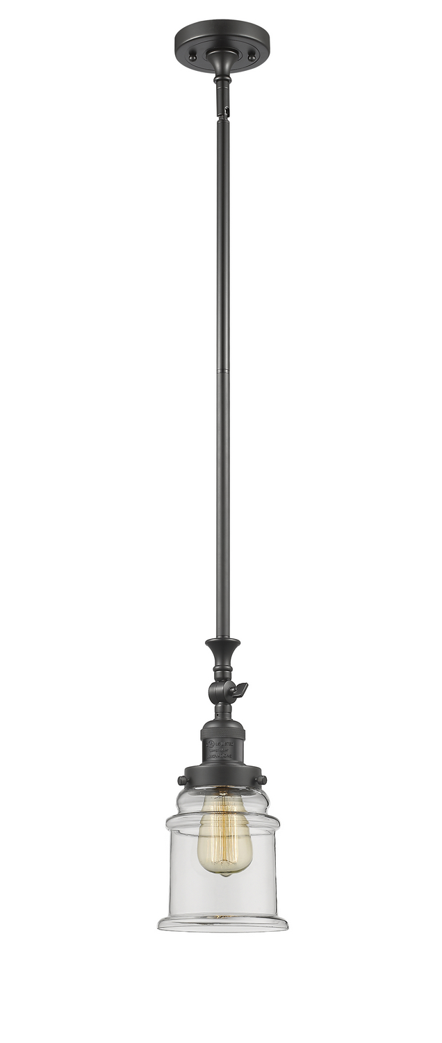 LED Mini Pendant by Innovations - Franklin Restoration Collection, Oil Rubbed Bronze Finish - 206-OB-G182-LED