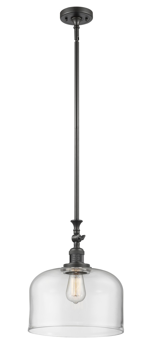 One Light Mini Pendant by Innovations - Franklin Restoration Collection, Oil Rubbed Bronze Finish - 206-OB-G72-L