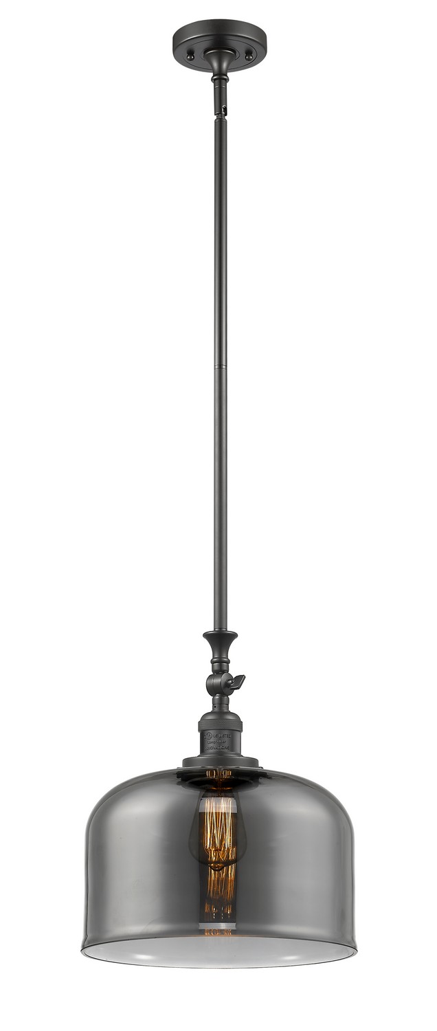 One Light Mini Pendant by Innovations - Franklin Restoration Collection, Oil Rubbed Bronze Finish - 206-OB-G73-L