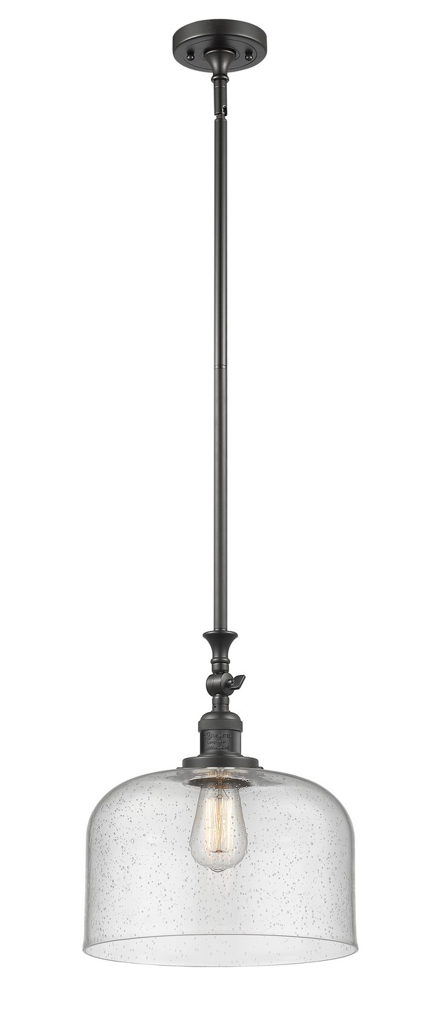 One Light Mini Pendant by Innovations - Franklin Restoration Collection, Oil Rubbed Bronze Finish - 206-OB-G74-L