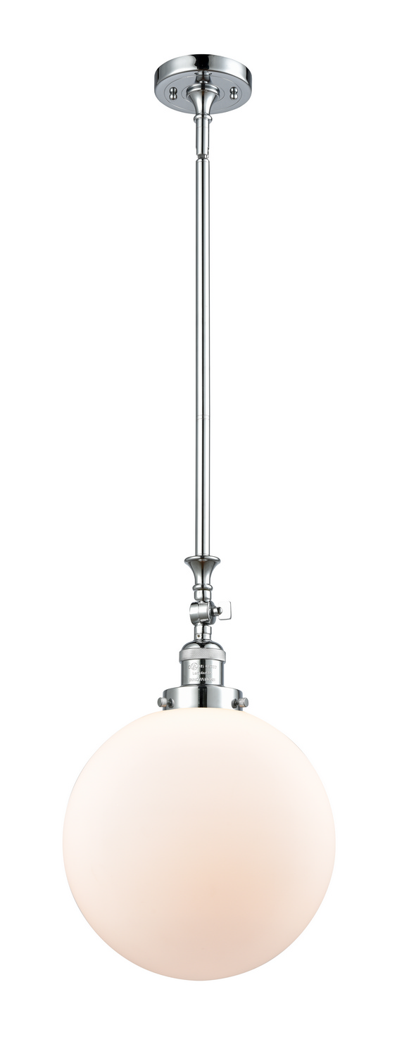One Light Mini Pendant by Innovations - Franklin Restoration Collection, Polished Chrome Finish - 206-PC-G201-12